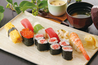 お食事・一品料理:お鮨:粉引